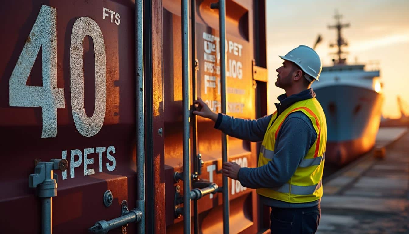 Illustration: Comprendre les dimensions et caractéristiques d’un conteneur de 40 pieds