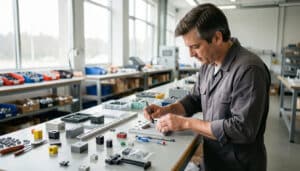 Assemblage de sous-ensembles plastiques industriels