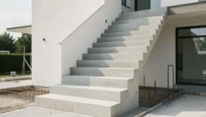 Escalier en béton : formes, étapes, prix et conseils
